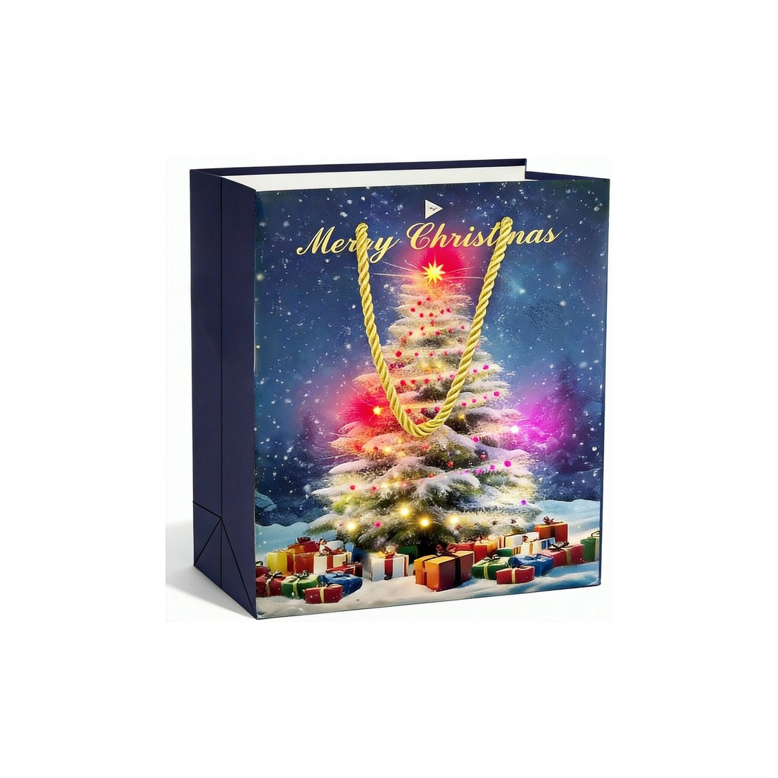POPGIFTEE Christmas tree musical light-up gift bag